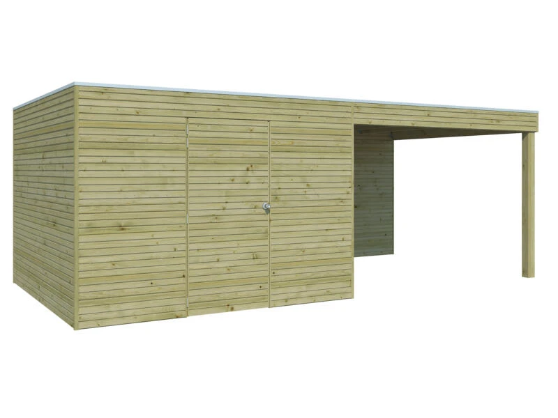 Woodlands Blokhut QB Groen Geïmpregneerd 600 x 300 cm - Afbeelding 2